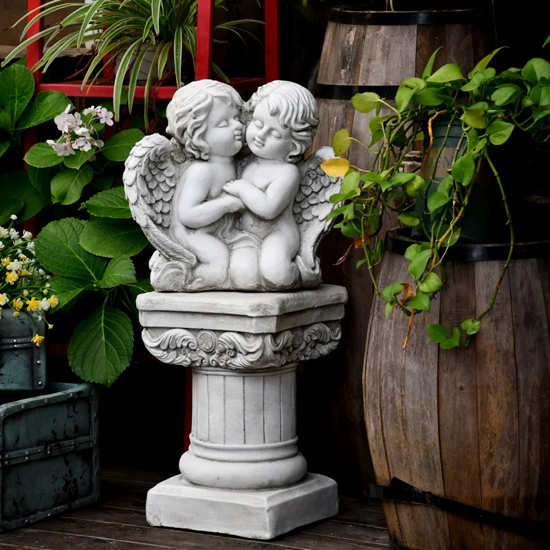 

zq Garden Decoration Courtyard Make Roman Column Decoration Outdoor Farmhouse Villa Creative Balcony European Style Qixi