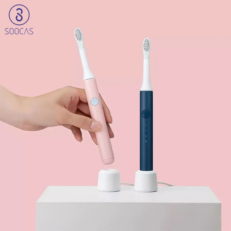 

Зубная щетка Pinjing Soocas аккумуляторная ультразвуковая с зарядкой от USB
