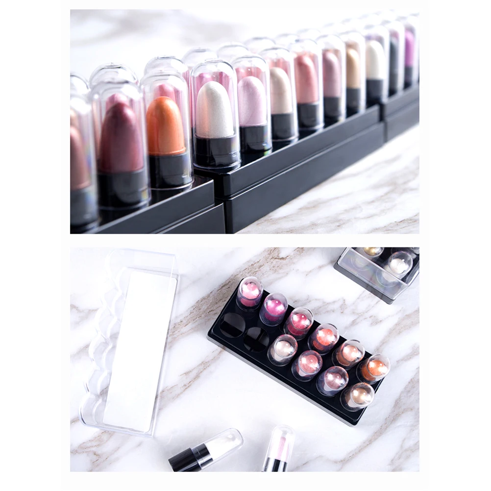 12 шт./компл. блестящие тени для век пигментные карандаш косметика наборы