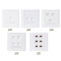 2019 new 86 type computer socket panel cat5e network module rj45 cable interface outlet wall socket electrical equipment
