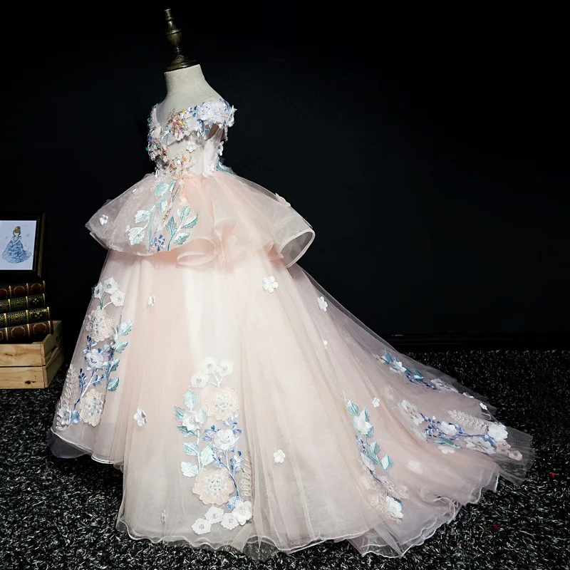 

Girls princess dress Prom dresses Girls clothes Floral gowns for girls for wedding flower girl dresses Baby girl dress