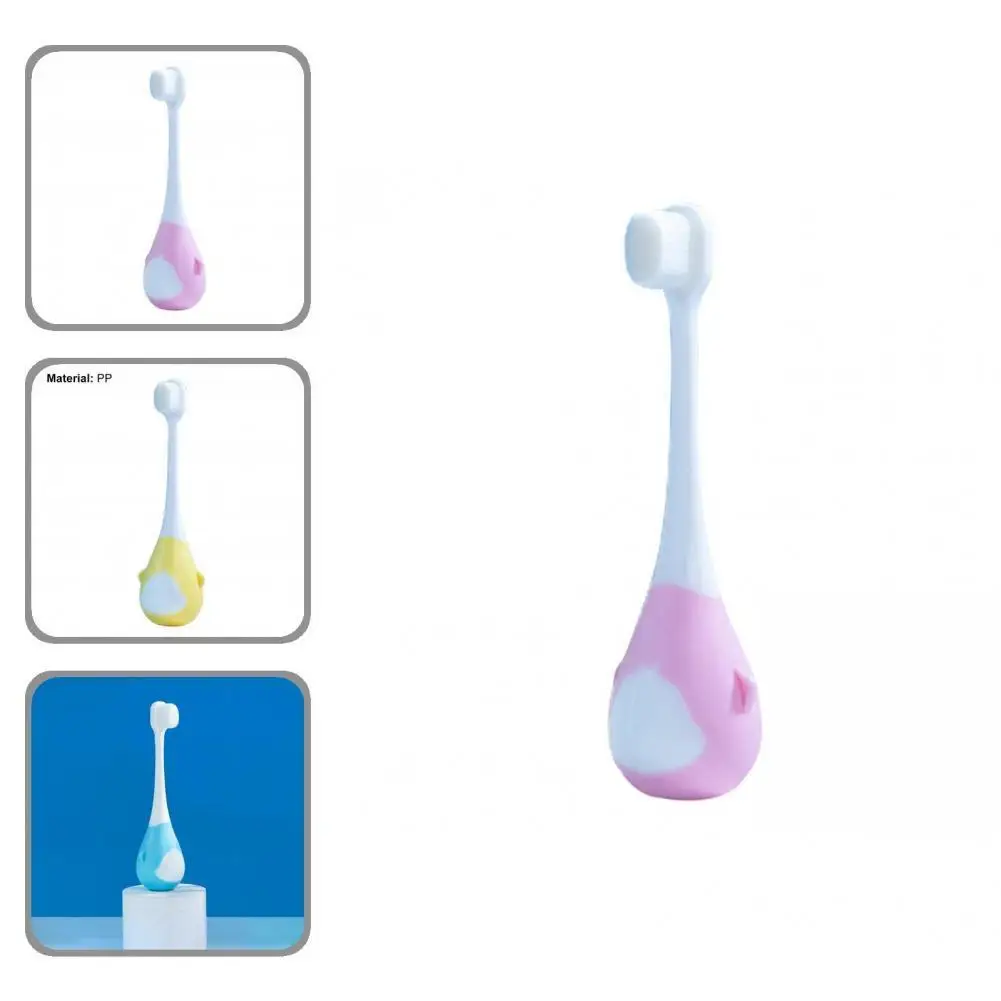 

Kids Toothbrush Premium Cute Baby Manual Training Toothbrush Easy to Grip User-friendly Baby Toothbrush