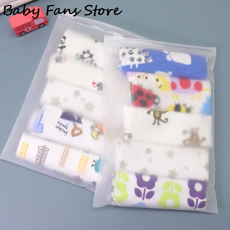 

5PCS Baby Saliva Towel 100% Cotton Handkerchief Cloth Kids Newborn Feeding Bathing Towels Infant Bibs Cute Cartoon Washcloth Bib