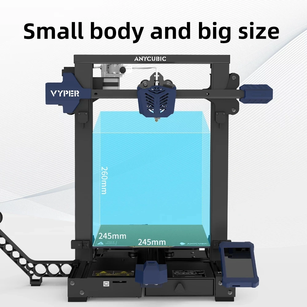 Предварительная продажа ANYCUBIC Vyper 3D принтер автоуровневая объем сборки 245*245*260 мм