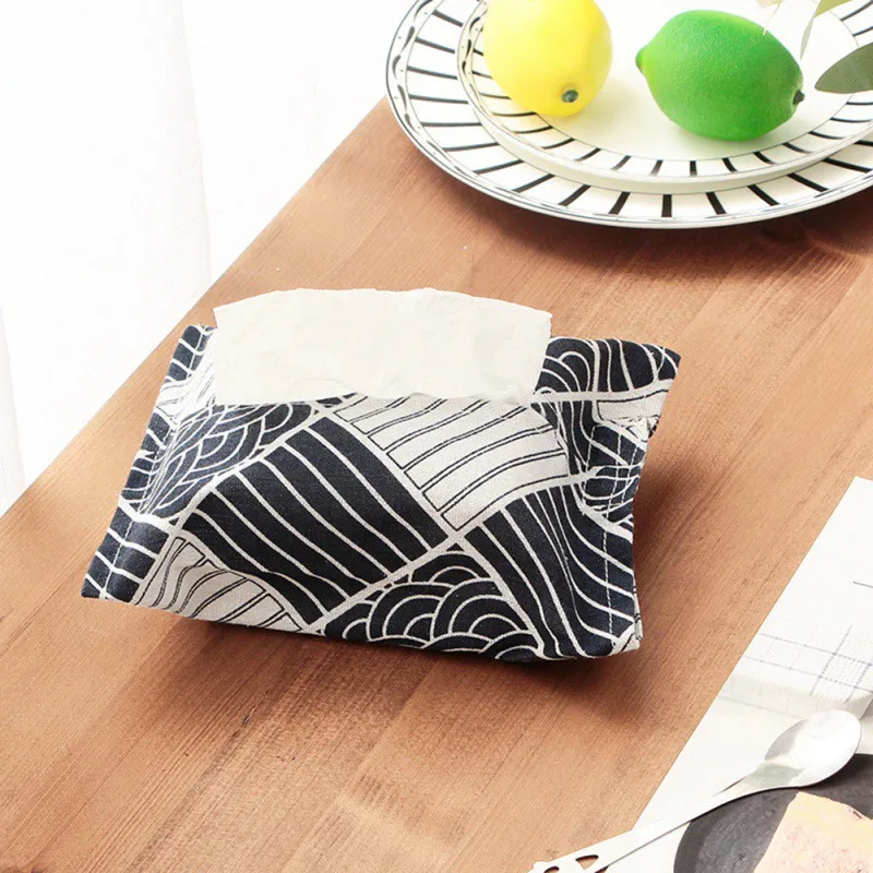 Vintage Patterns Tissue Case Box Container Cotton Linen Home Car Towel Napkin Papers Bag Holder Pouch Table Decorations | Дом и сад
