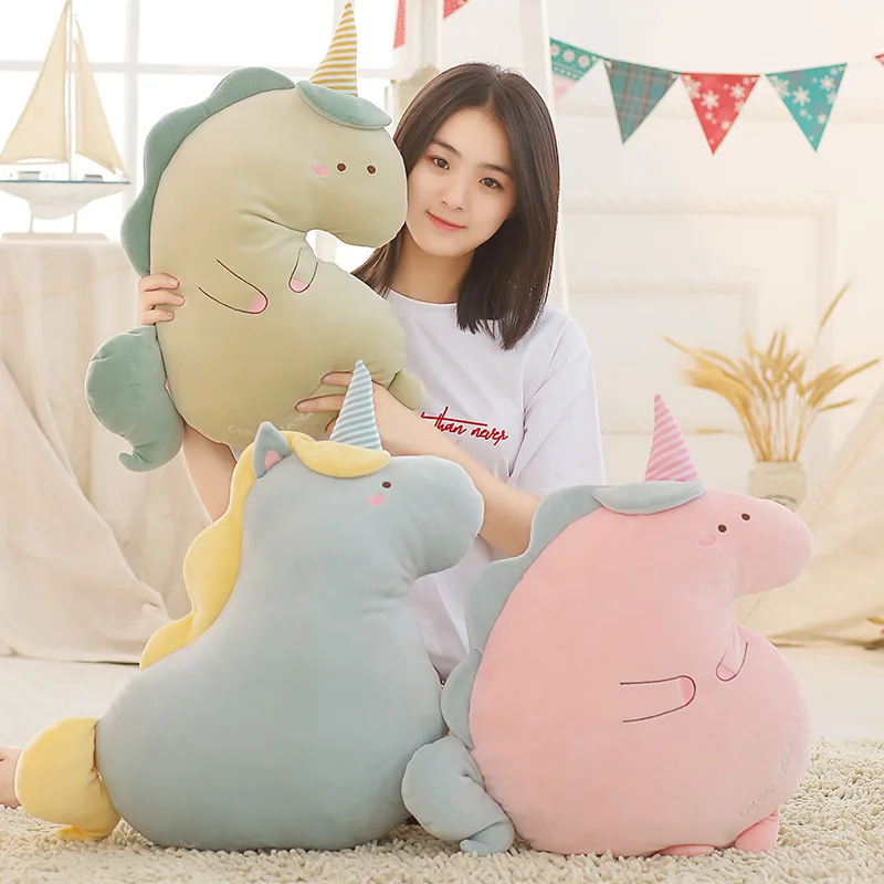 50 см милое и мягкое плюшевое животное подушка каваи чучело Единорог держит