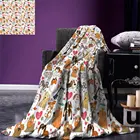 Уютное фланелевое одеяло с дизайном на заказ для любителей собак, мультяшные рисунки, бультерьер, добермен, Хаски, спаниель, тема любви, смешные персонажи, свет