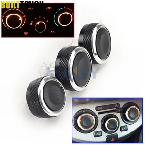 Подходит для Nissan Note E11 2004-2013 ручка переключения ручки нагревателя кнопки климат-контроля циферблаты рамка кольцо AC Крышка Кондиционера установка