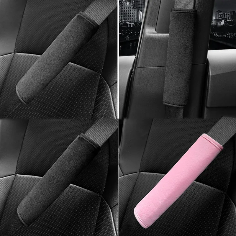 2 шт. Автомобиль Ван мягкие плечевые ремни с длинным рукавом плюшевые