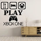 Игровая Наклейка на стену Xbox, переводная картинка для съедобного сна, игрового контроллера, видеоигры, настенные наклейки для детской спальни, виниловые наклейки на стену