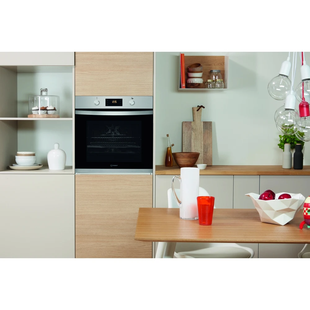 Встраиваемый духовой шкаф Indesit IFW 3544 JH IX | Бытовая техника