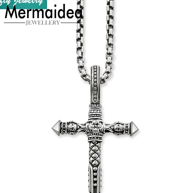 Цепочка с подвеской крестом в виде черепа для мужчин и женщин|Ожерелья подвеской|