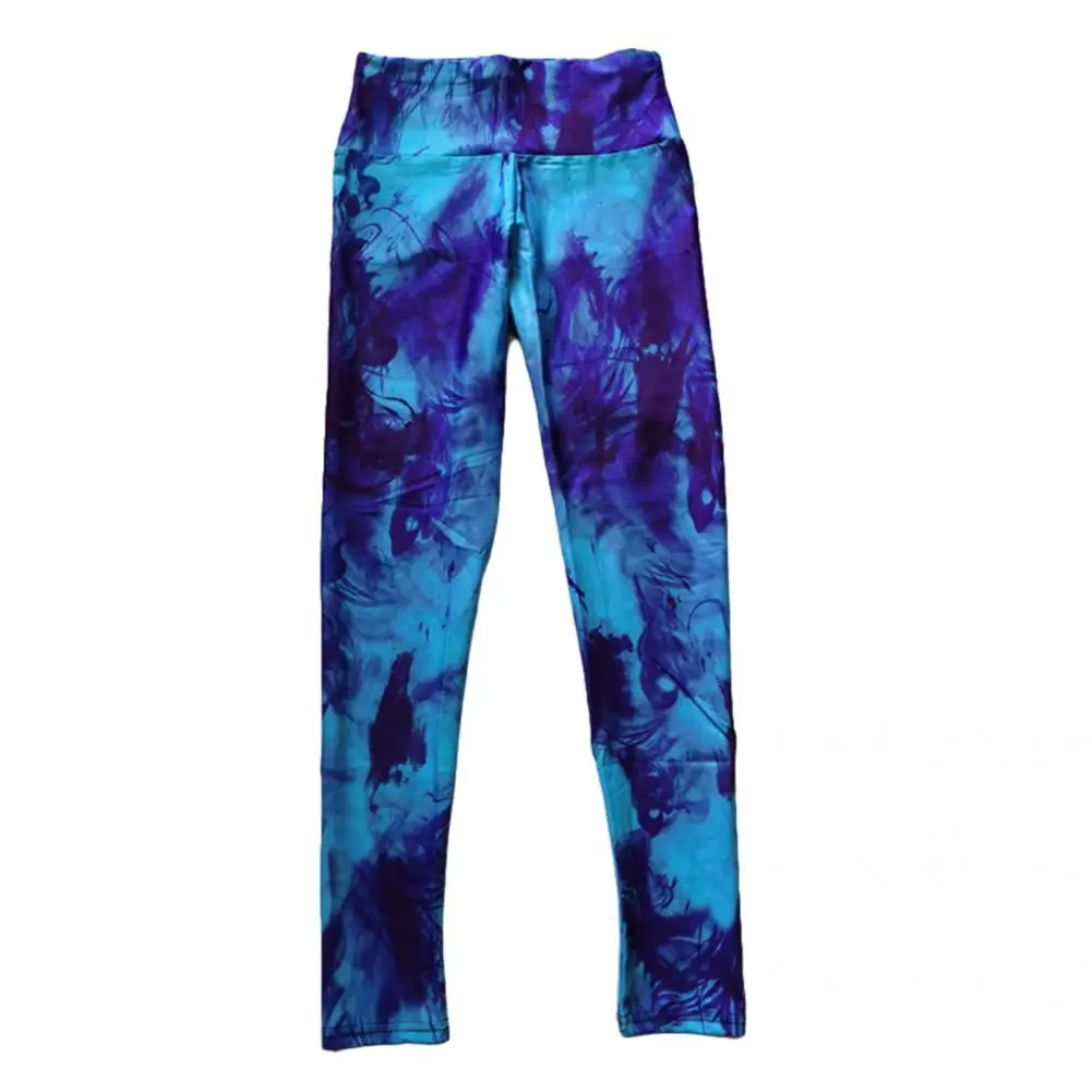 Long  Fashion Tie Dye Print Fitness Leggings Women Yoga Leggings High Elastic   Activewear