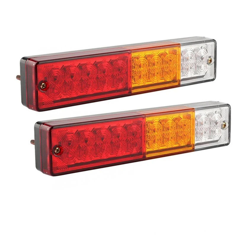 

Yetaha 2Pcs 12V Truck Trailer Light Car LED Tail Light Rear Lamp Waterproof Car Turning Signal Indicator Running Light LED