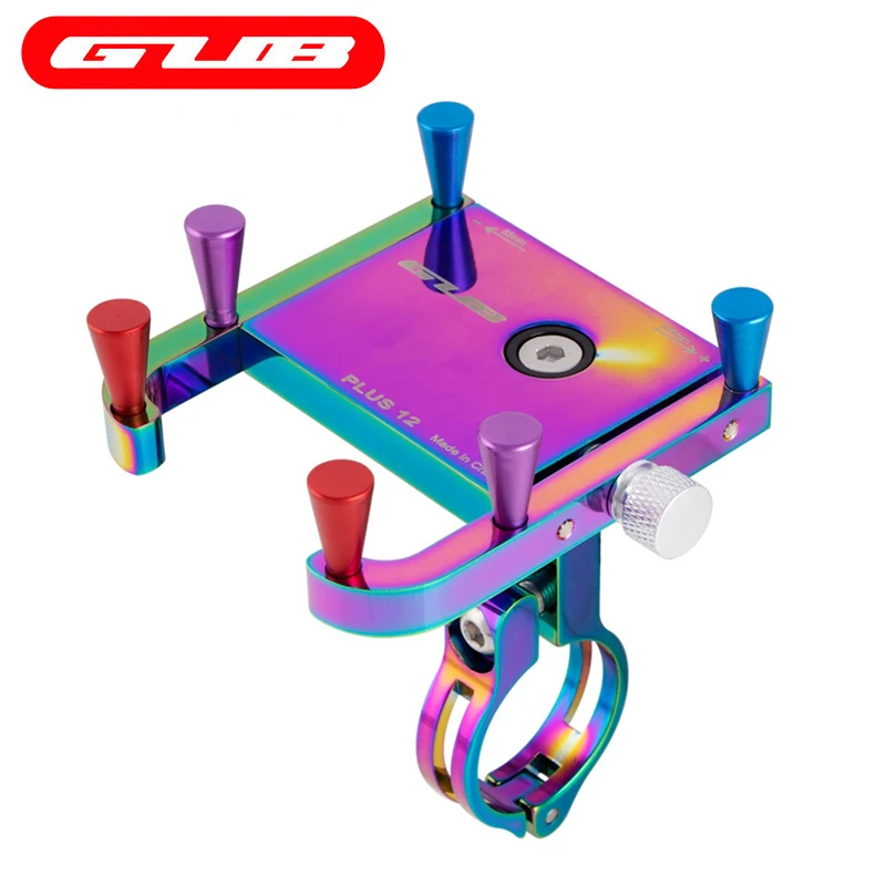 

Крепление для телефона на руль велосипеда GUB PLUS 12 Радужный, универсальный держатель сотового телефона для горного велосипеда, шоссейного ве...