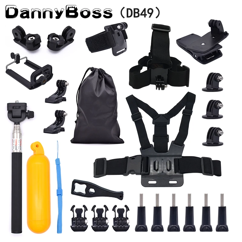 Аксессуары для экшн-камеры штатив монопод Плавающий поплавок головка на запястье нагрудный ремень крепление для GoPro Hero 7 6 5 Xiaomi Yi 4K Sjcam