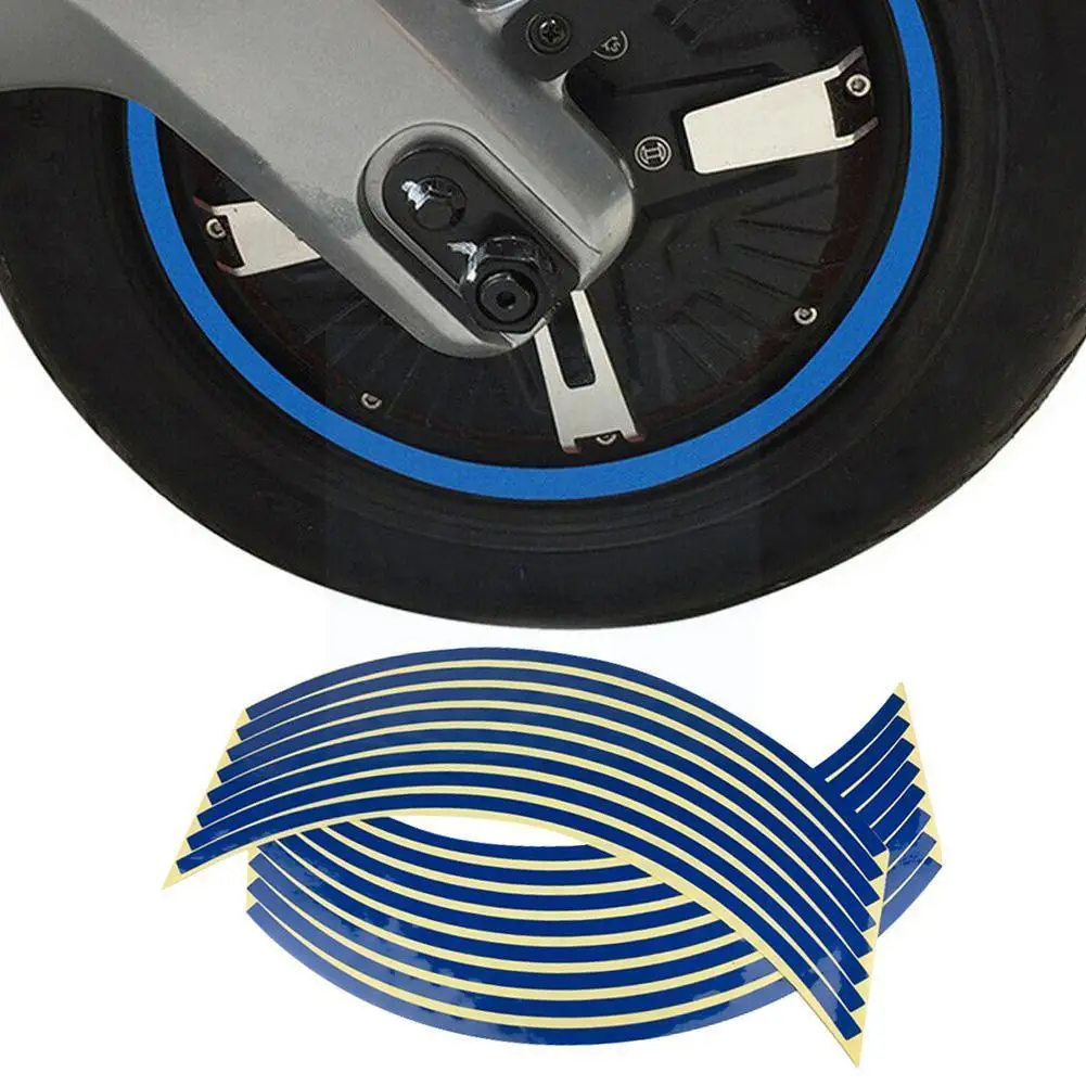

Four-wheel Reflective Motocross Bike Motorcycle Sticker Car Wheel Auto Styling Moto Stickers Motorcycle Motorbike For 18' R S5f2