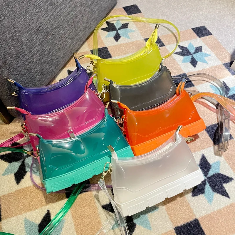 

Fashion Shoes Designer Handbags Women Shoulder Bag Jelly Purse PVC Transparent Crossbody Bags Mini Handbag Clear Ladies Tote Bag