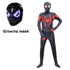 Аниме классический фильм черный комбинезон костюмы светящаяся маска взрослые дети герои День Рождения вечерние НКА Рождественский подарок косплей