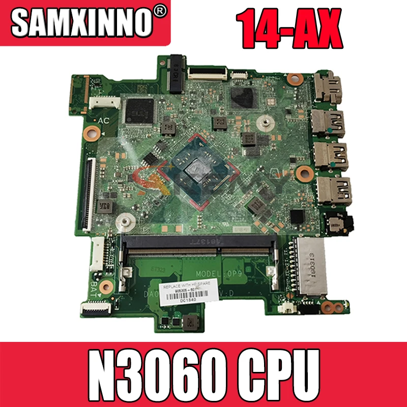

For HP 14-AX 14-BE 14T-AX Laptop Motherboard With N3060 CPU 32GeMMC 905305-601 905305-001 DA0P9MB16D0 MB 100% Tested Fast Ship