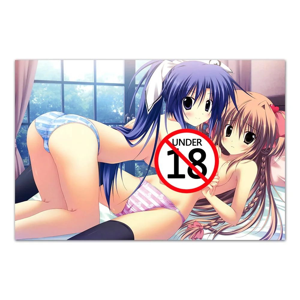 Плакат аниме с изображением девушек 2 шт. | Дом и сад