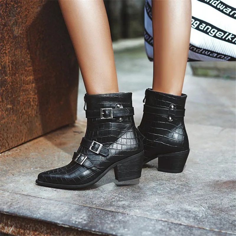 Черные ботильоны Martin из искусственной кожи с шипами Женские мотоциклетные