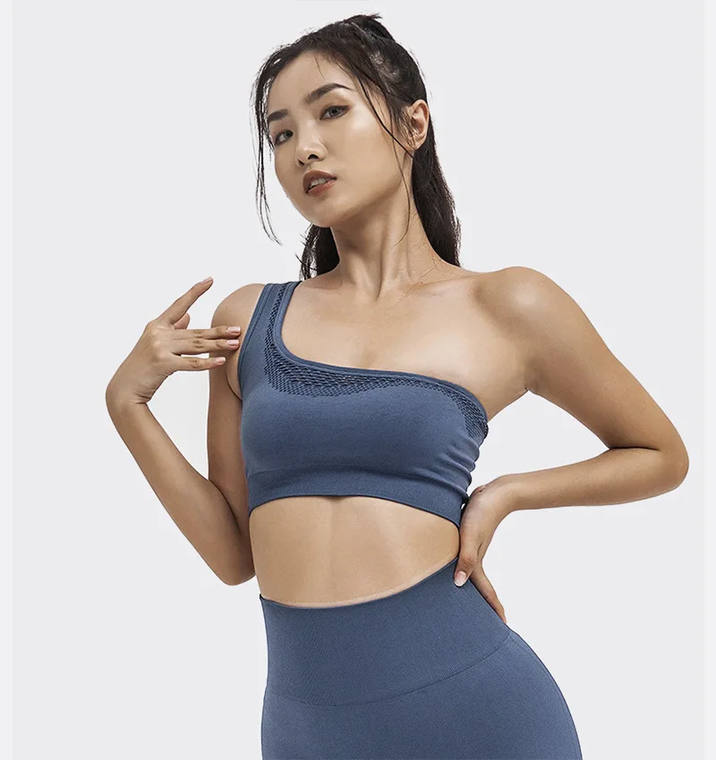 

New Arrival Sports Bralette for Women High Impact Padded Shock Proof Breathable Crop Top Stretchy Solid Color Quick Dry Yoga Bra