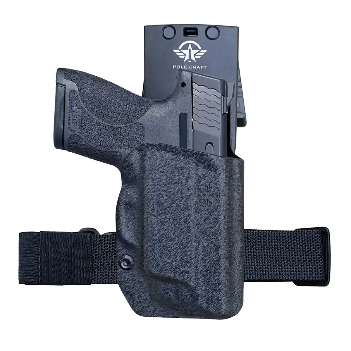

OWB Kydex Holster for : Smith & Wesson M&P Shield 9mm / .40 M2.0 - with Integrated Laser Pistol Case - 1.5-2 Inch Belt Clip with