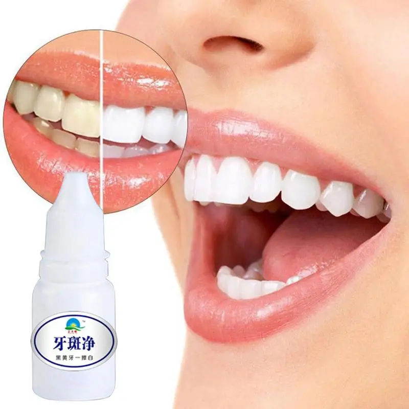 

10ml Teeth Whitening Tooth Plaque Stains Remove Care Liquid Bleaching Dental Tools Tooth Care Cleaning