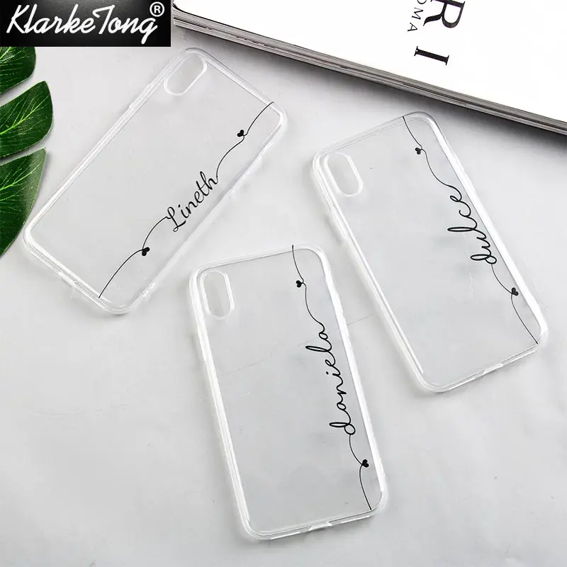 Персонализированные пользовательские имя телефона чехол для iPhone 12 11 pro SE2020 6S 7 8Plus