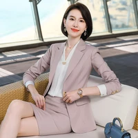 spring jacket pants 2 piece workwear korean style blazer pants set professional clothes women office attire suits for business