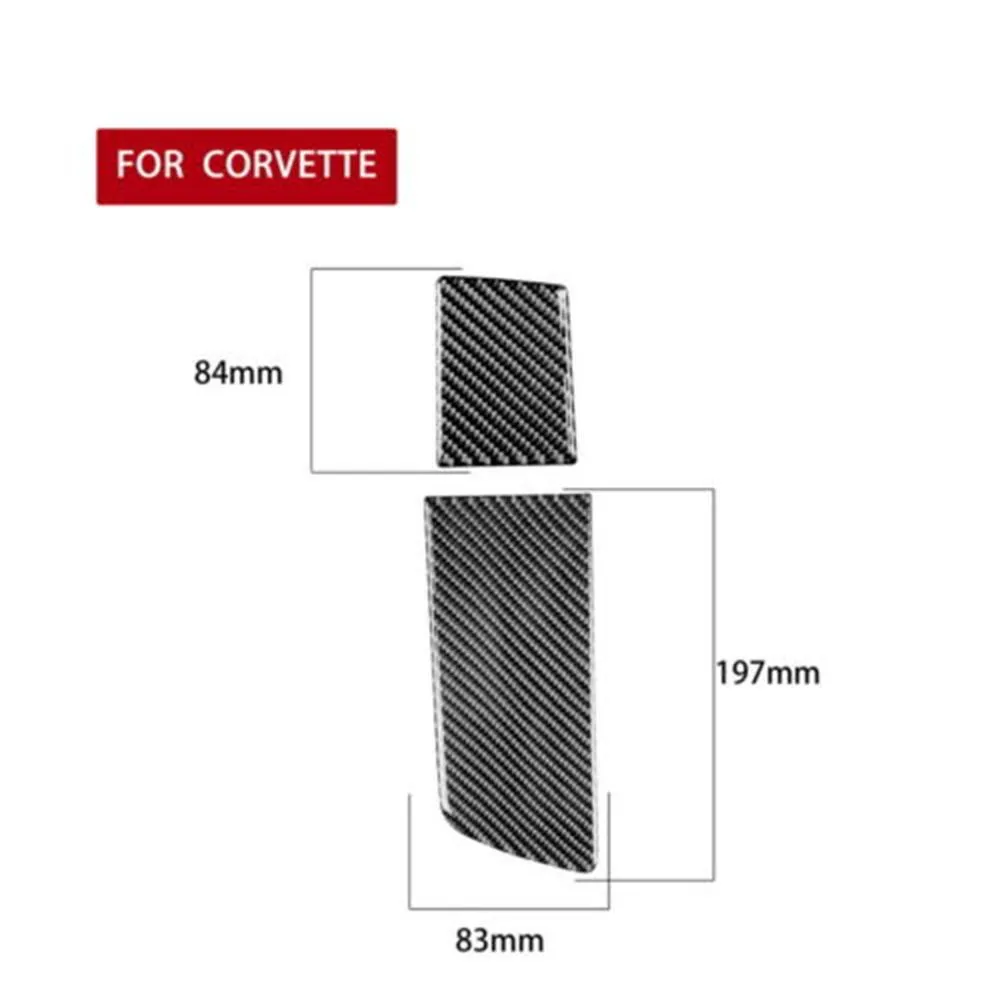 

Waterproof Central Cup 2 Pcs Panel Decor Trim Carbon Fiber High Quality