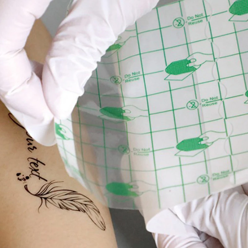 

10 шт., прозрачная пленка для восстановления кожи после нанесения татуировок