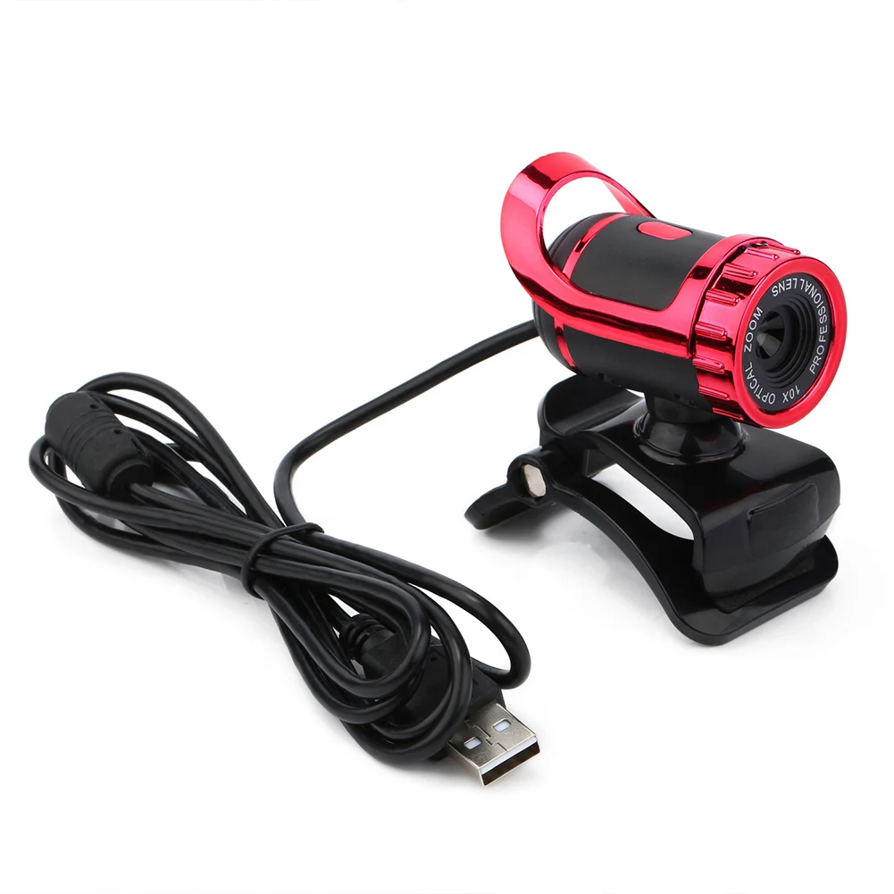 

HD Webcam USB 2.0 Camera Web Cam 360 Degree MIC for Desktop Skype Computer PC Laptop Built-in Microphone