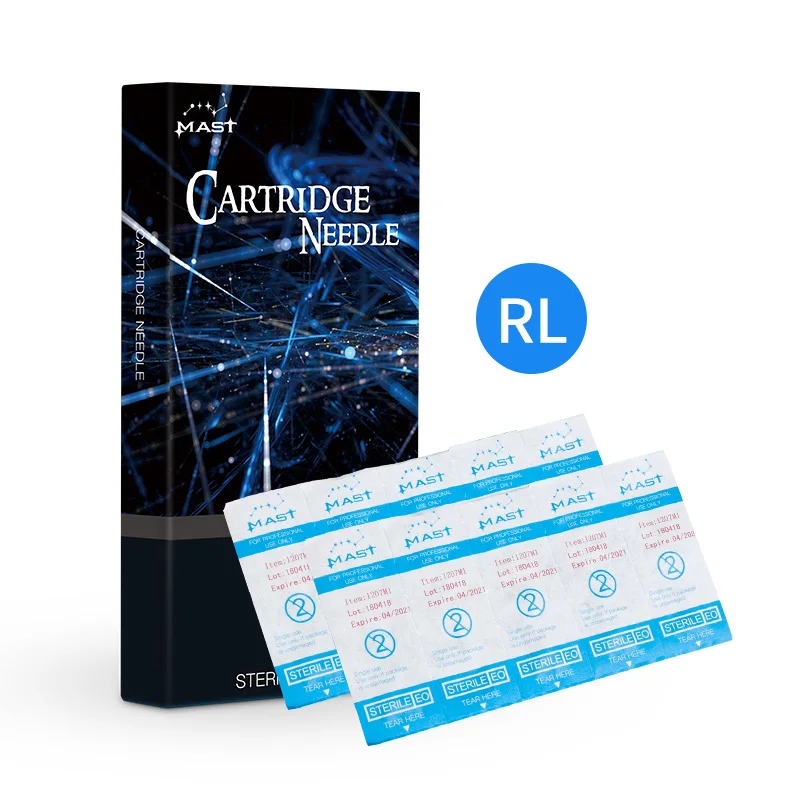 20 шт одноразовые стерильные иглы-наконечники для татуировок Круглые Вкладыши