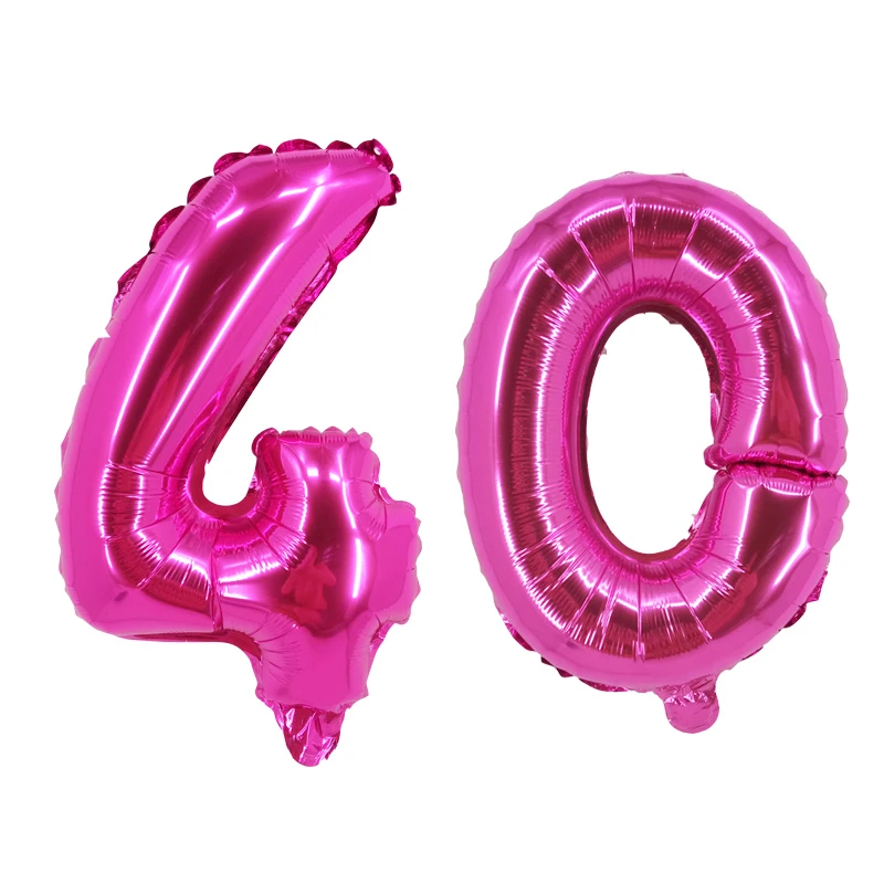 

2pcs 30/40 inch gold silver number large foil balloon anniversary birthday party decoration helium flying number letter balloons