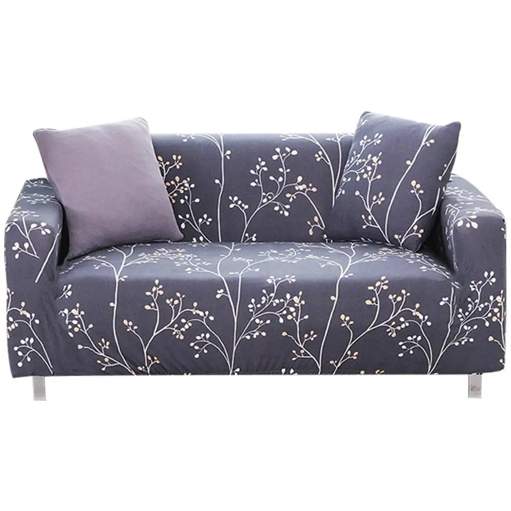 Blue Диван чехлов Эластичный 1/2/3/4-Seater гибкие чехлы для диванов стрейч чехол для дивана мебель с цветами протектор для Гостиная 1 шт - Цвет: Blue