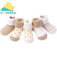 5 pair dot thicken cotton baby socks soft warm newborn infant toddler socks comfortable breathable autumn winter foot socks