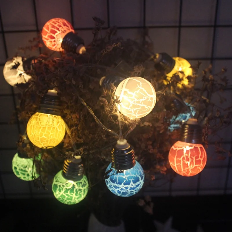 1 5/3/6 м свет Led трещина гайка маленькие шары украшения гирлянды лампы для