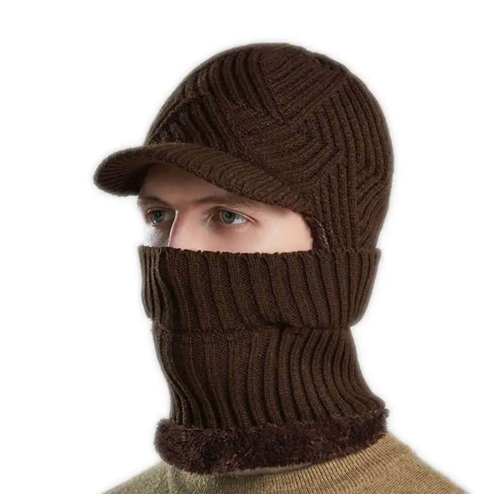 

Windproof Useful Winter Men Knitted Hat Breathable Winter Hat Skin-friendly for Winter