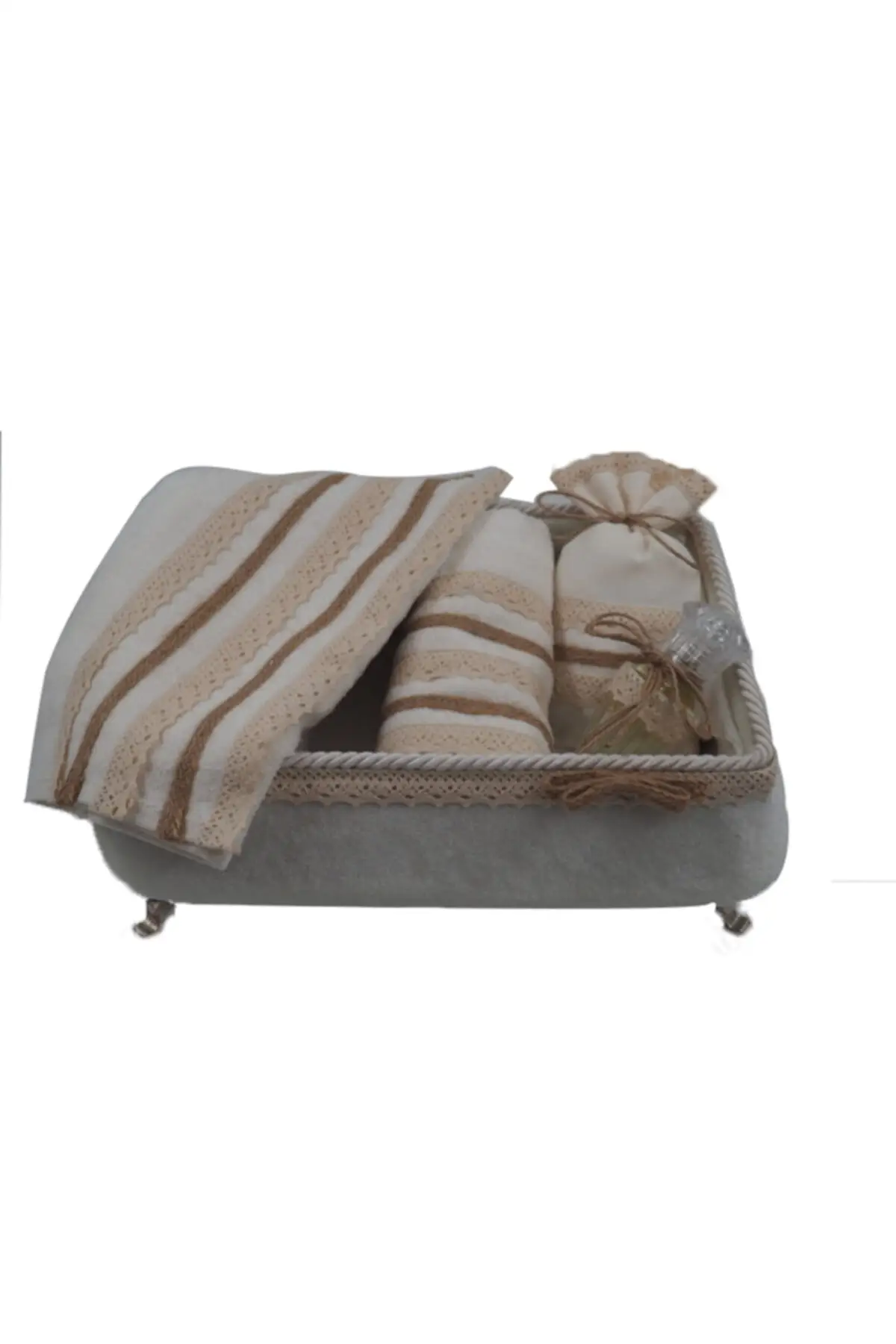 

Bamboo Cotton Towel Basket