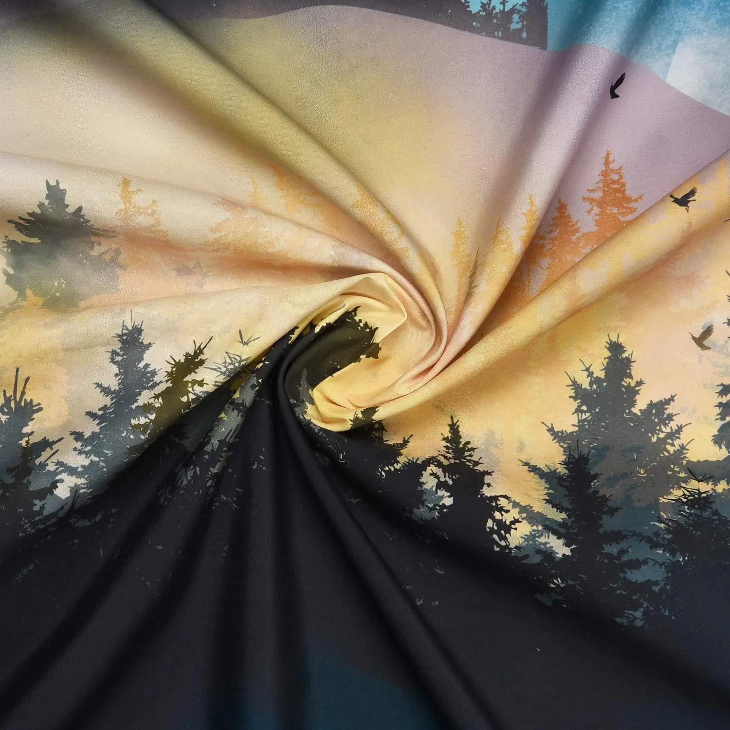 

Mountain Sunset Moon Forest Tree Nature Landscape Wall Hanging Bohemian Tapestry For Living Room Hippie Decor