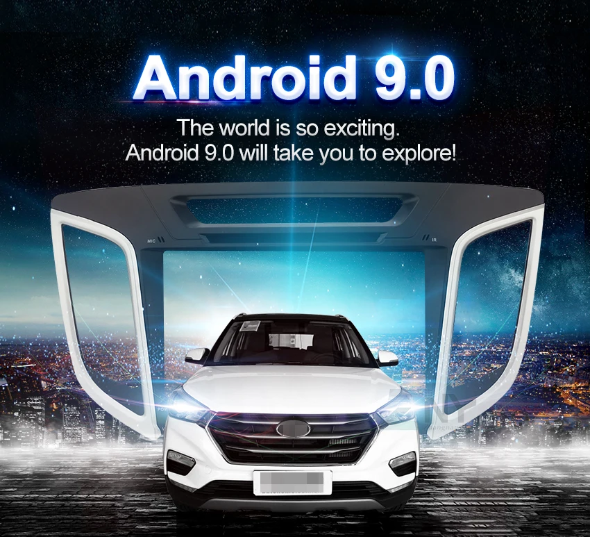 " Android 9,0 автомобильный DVD для hyundai Creta IX25 Авто Радио FM RDS стерео WiFi gps Навигация резервная камера