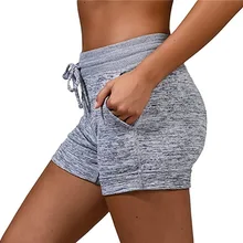 SnakeYX Women's Clothing Summer New Fashion Women's Casual Sports Quick-drying Shorts Plus Size Drawstring Loose Shorts
