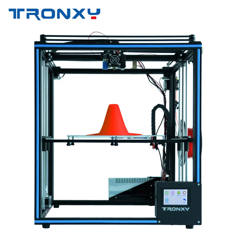Новейший дизайн Tronxy X5SA с сенсорным экраном Авто уровень DIY 3D-принтер Комплект полный металл Большой размер печати