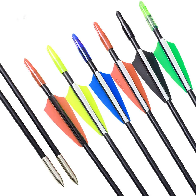 

Fiberglass Arrows Diameter 6mm Shield-shaped Plastic Feather For Achery Compound Bow Shooting Outdoor Sports Wholesale