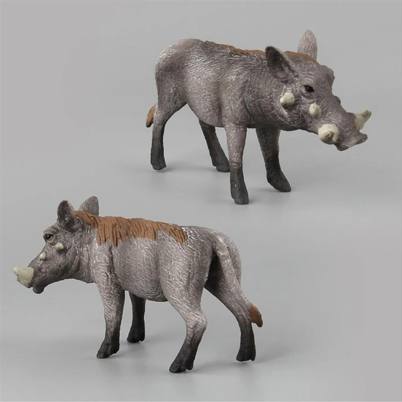 Имитация оленя Warthog Lynx Мандрель Ослик Гиббон Porcupine Kiwi Bird Chimpanzee ПВХ Модель