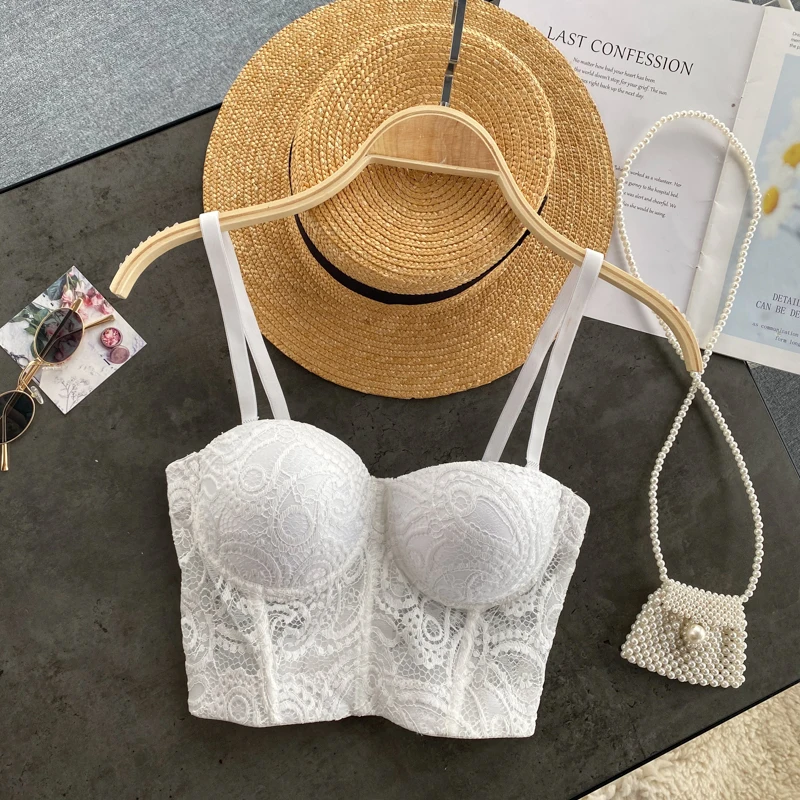 Женский укороченный топ с подкладками сетчатый бюстгальтер без рукавов эффектом