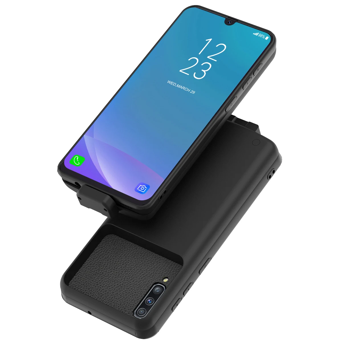 Для samsung Galaxy A50 7000mAh зарядное устройство чехол Магнитный внешнее резервное зарядное устройство power Bank защитный чехол с петлей Fundas
