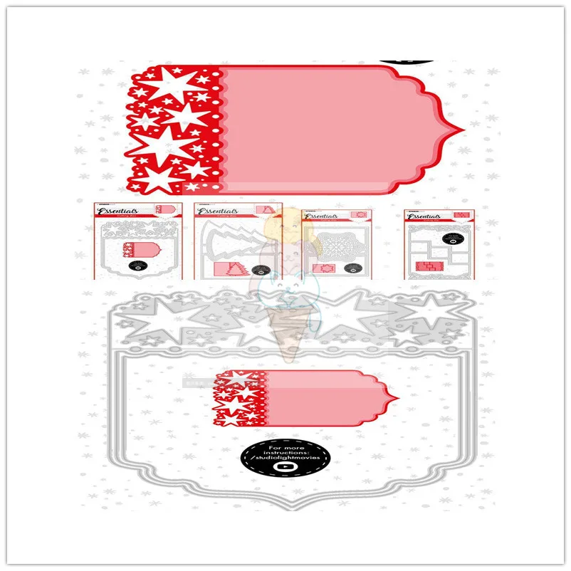 

Christmas Decorate New Arrival Dies 2021 Metal Cutting Dies For Scrapbooking Card Making Embossing Frame Card Craft Dies